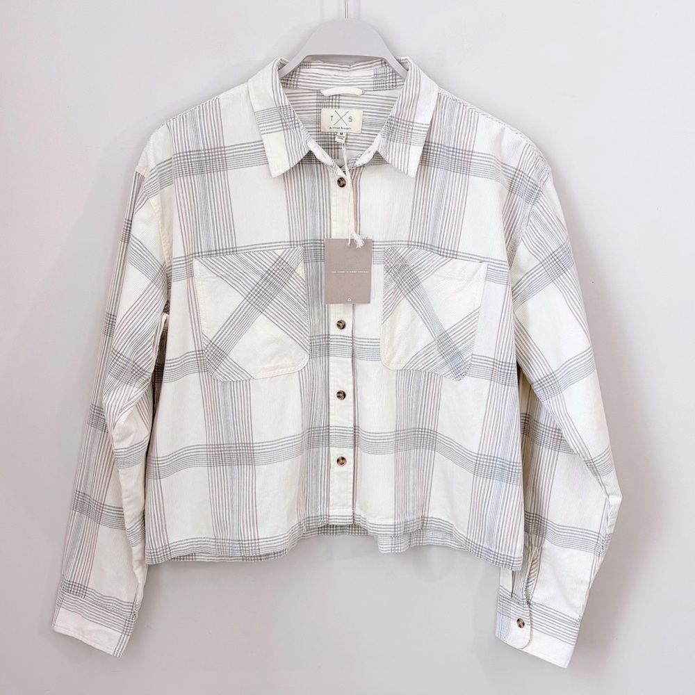 NWT Thread & Supply Corduroy Cropped Shirt